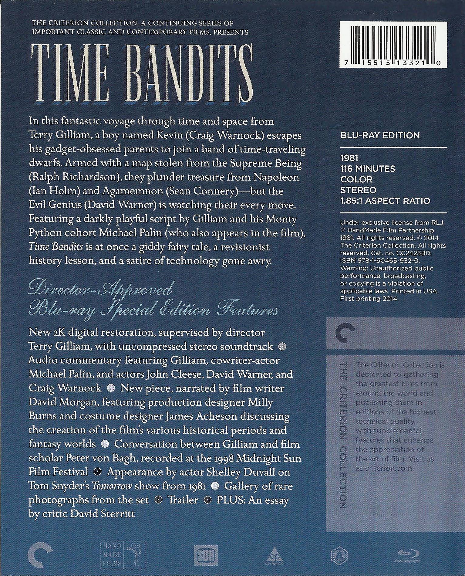 Blu-ray Review: Time Bandits (Criterion)